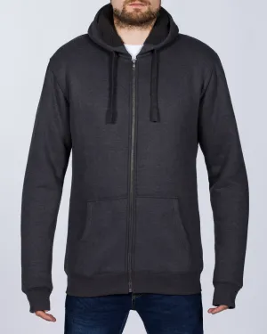 2t Zip Up Tall Sherpa Hoodie (charcoal)