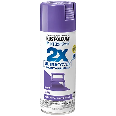 2x Ultra Cover Gloss Spray Paint - 12oz (6 Count)