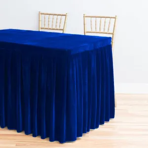 6 ft. Fitted Velvet Table Skirt (7 Colors)