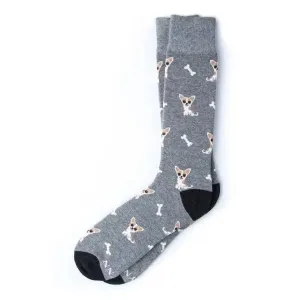 Alynn - Bone Appetit Sock - Heather Gray Carded Cotton