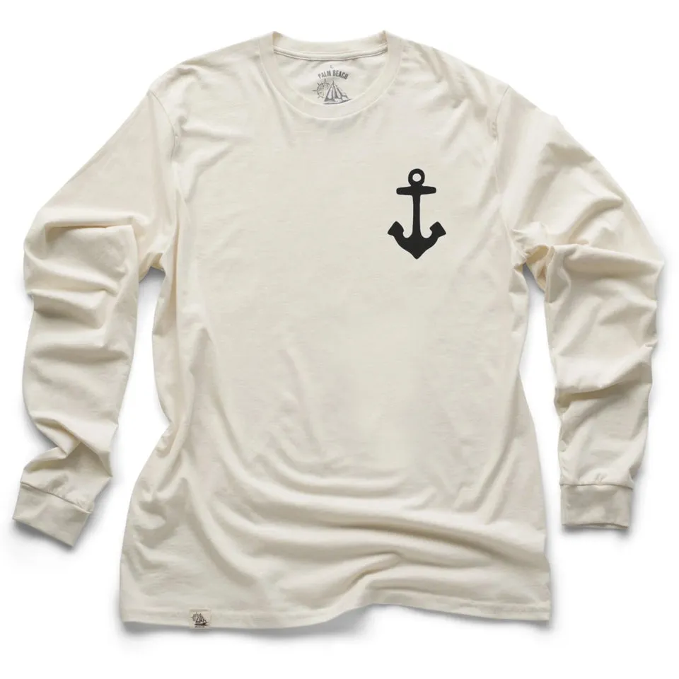 Anchor Long Sleeve Light Shirt (w/ Free Necklace)