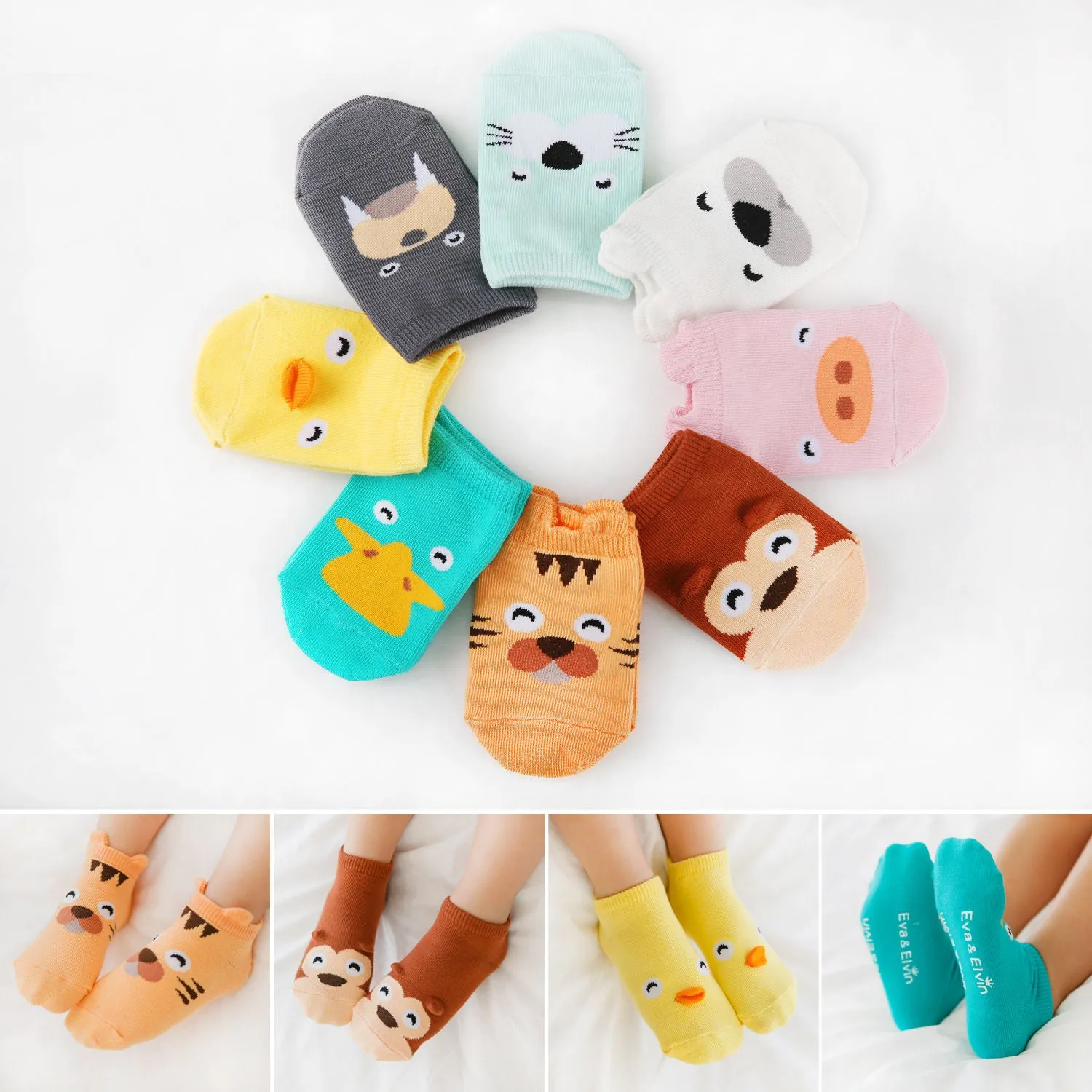 Animal Ankle Socks Set #2