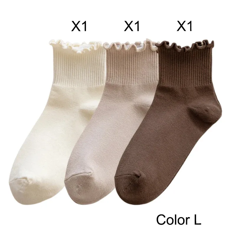 Ankle Ruffle Sock 3 Pack