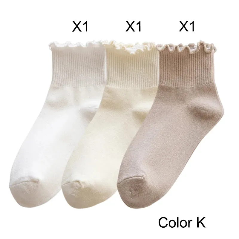 Ankle Ruffle Sock 3 Pack