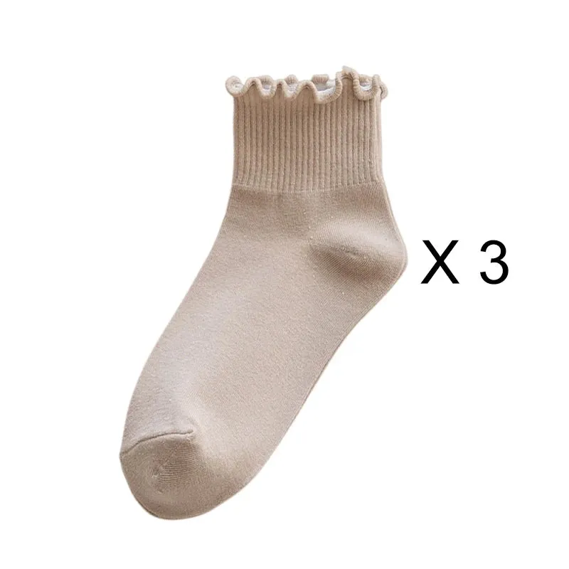 Ankle Ruffle Sock 3 Pack