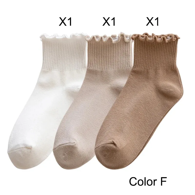 Ankle Ruffle Sock 3 Pack