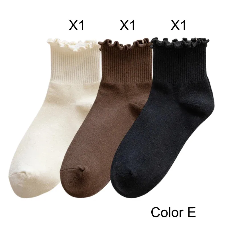 Ankle Ruffle Sock 3 Pack