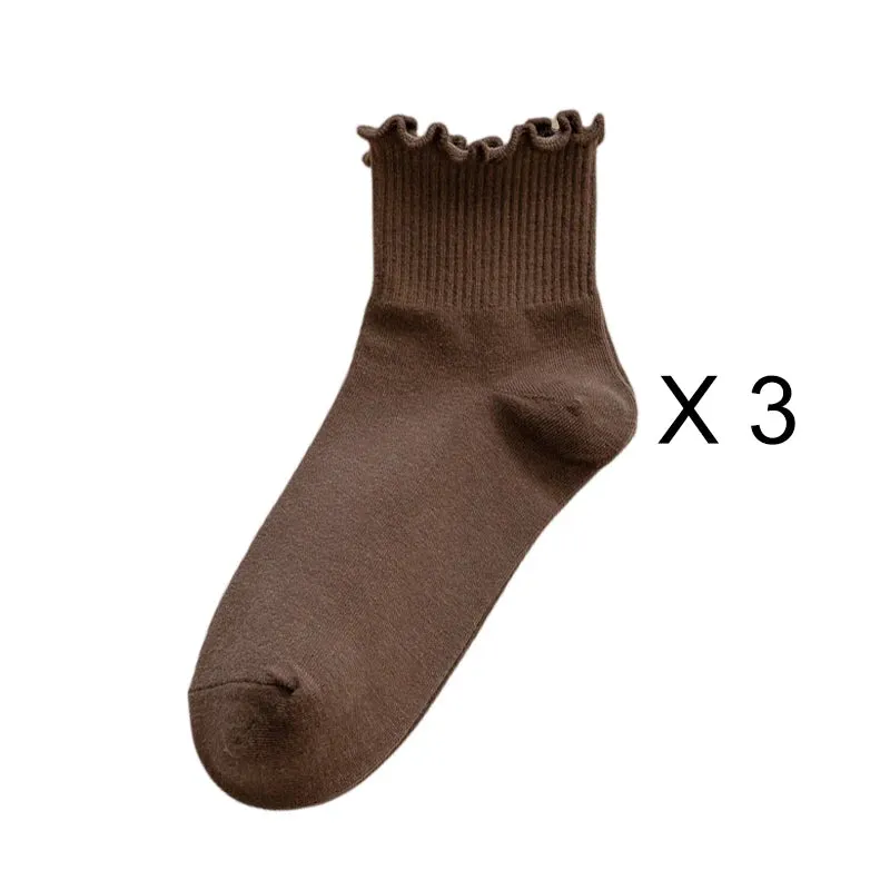 Ankle Ruffle Sock 3 Pack