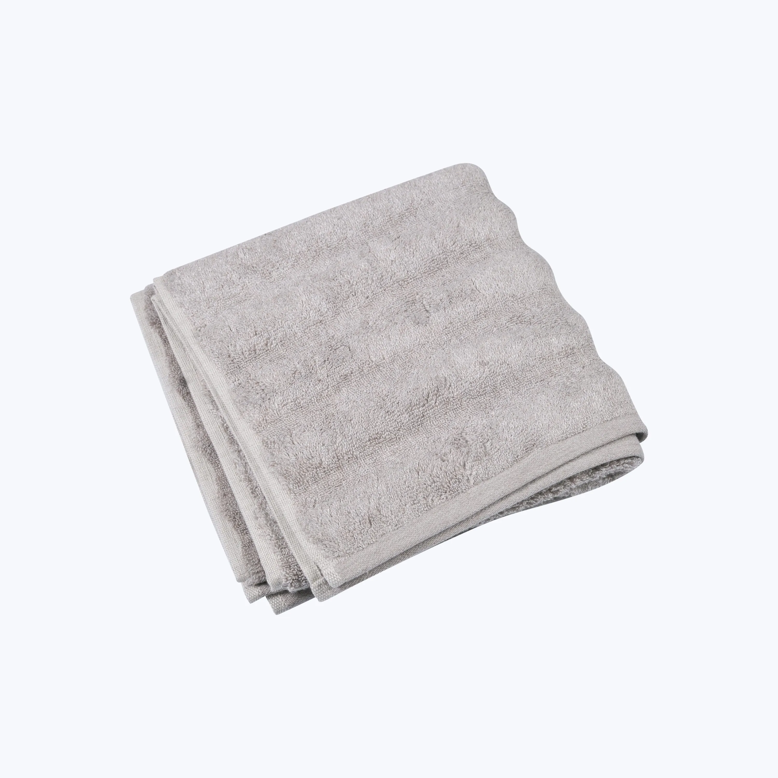 Ash Ribbed Hand Towel