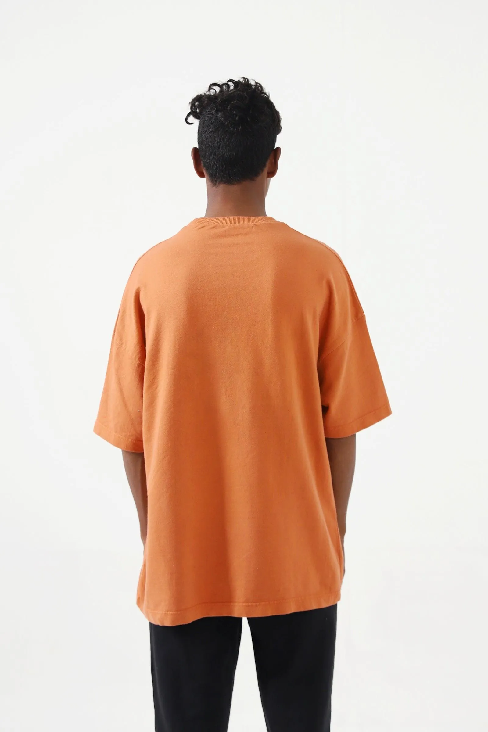 BASIC RUST ORANGE LOGO T SHIRT