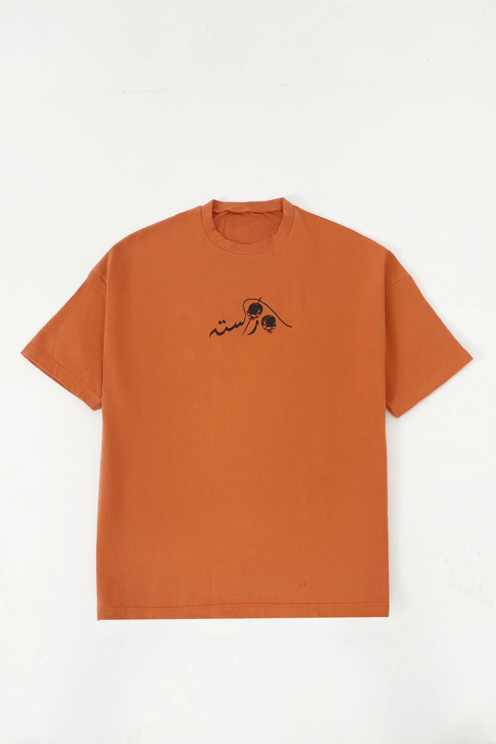 BASIC RUST ORANGE LOGO T SHIRT