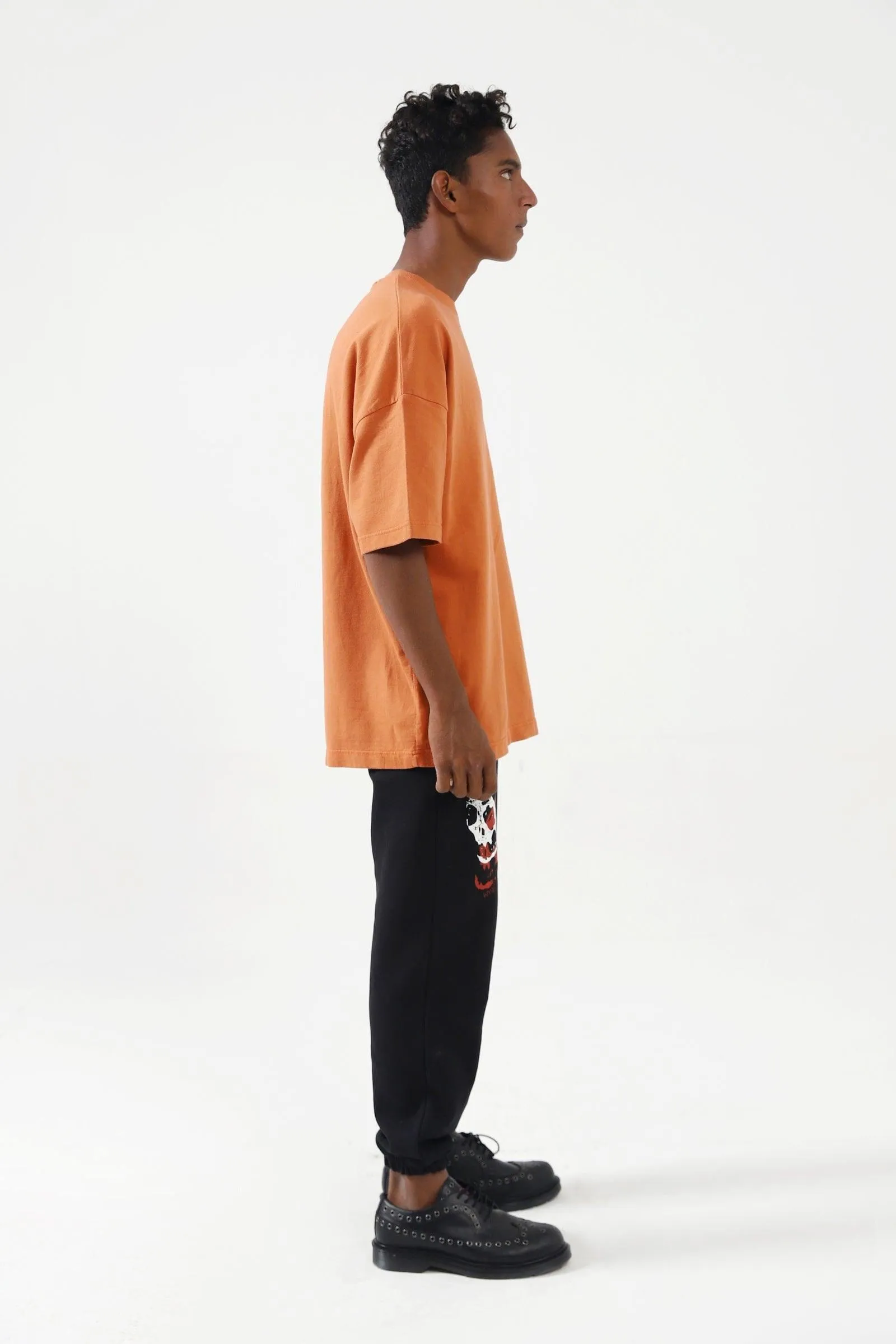 BASIC RUST ORANGE LOGO T SHIRT