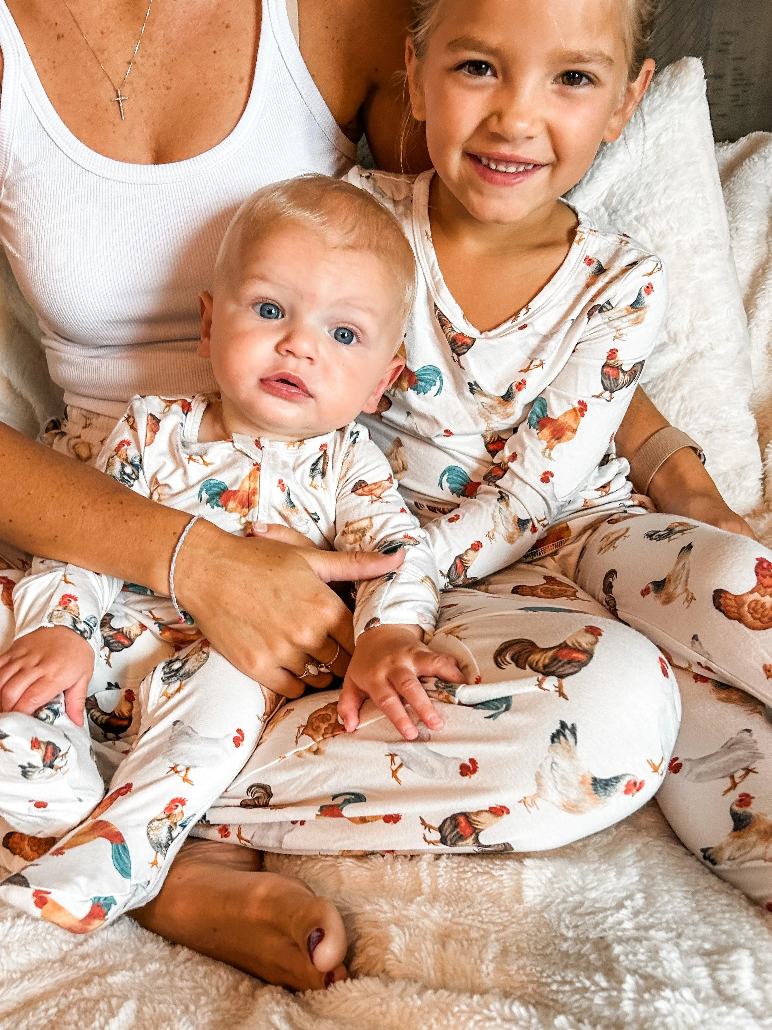 Chicken Toddler/Youth Bamboo Pajamas