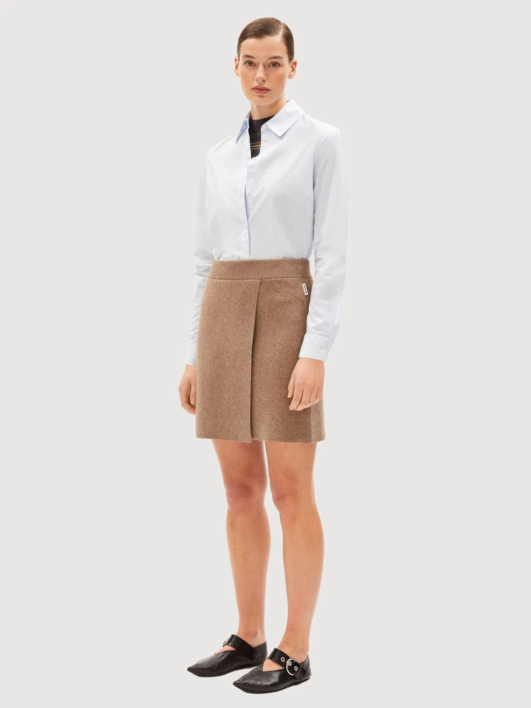 Darlaa Cinnamon Melange Skirt Woman | Armedangels