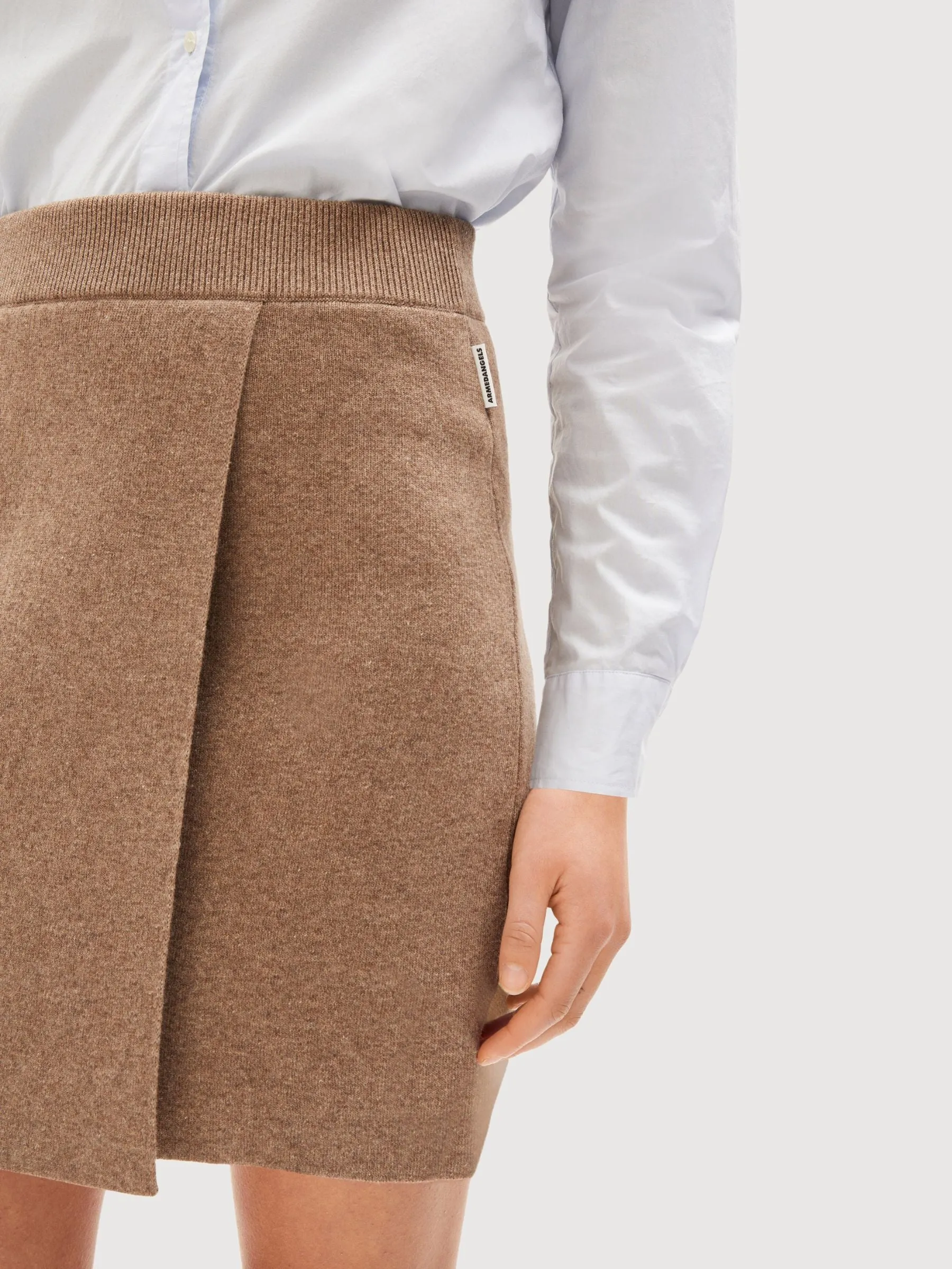 Darlaa Cinnamon Melange Skirt Woman | Armedangels