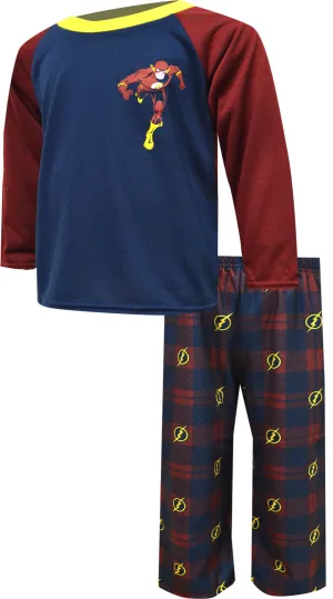 DC Comics The Flash Buffalo Plaid Pajamas