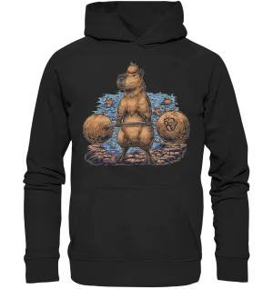 Deadlifting Capybara Hoodie (EU)