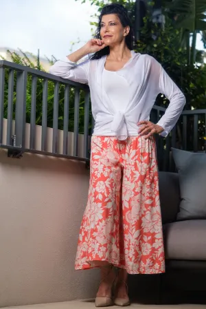 Divine Floral Wide Leg Viscose Pant (PL169F)