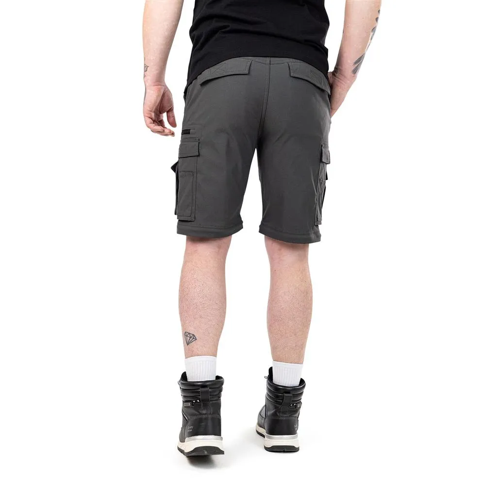 DuraDrive Olive/Charcoal 98% Nylon 2% Spandex Waistband: FLEX PRO Elastic ELEVATE Convertible Cargo Work Pant