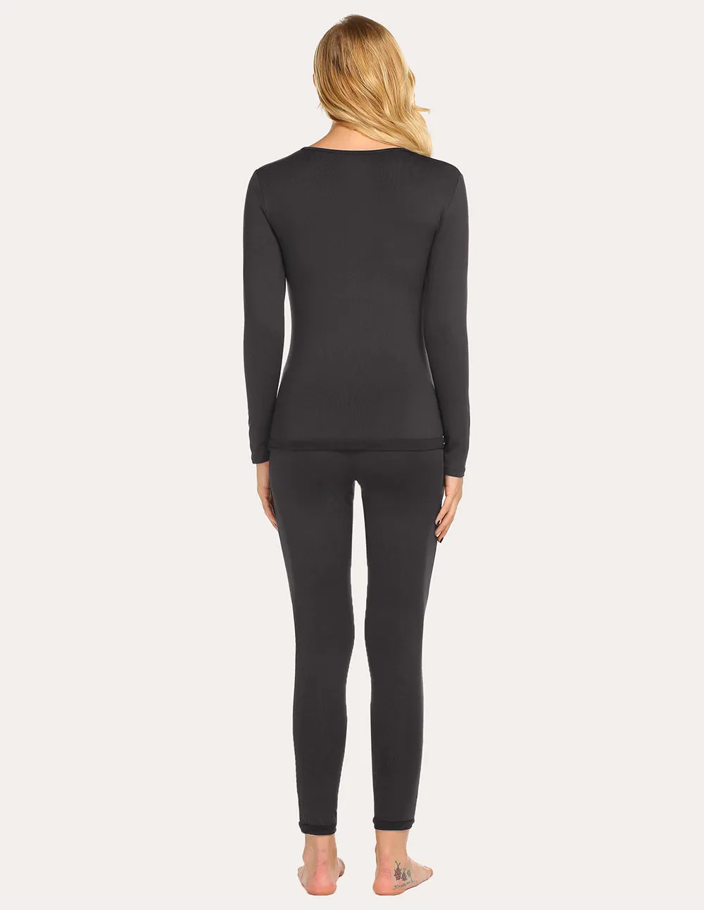 Ekouaer Fleece Lined Winter Thermal Sleepwear (US Only)