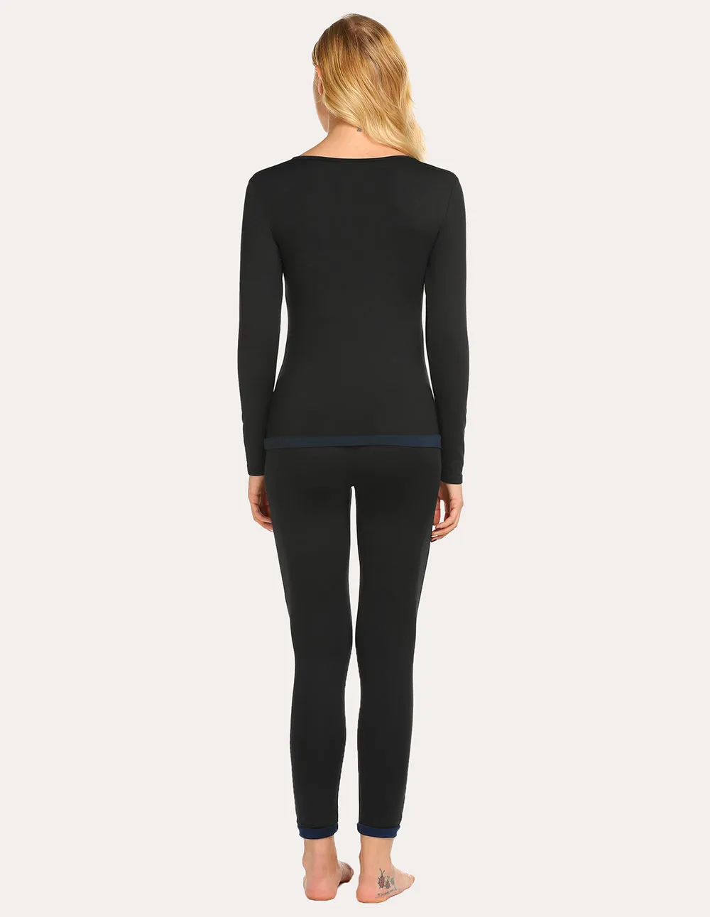 Ekouaer Fleece Lined Winter Thermal Sleepwear (US Only)