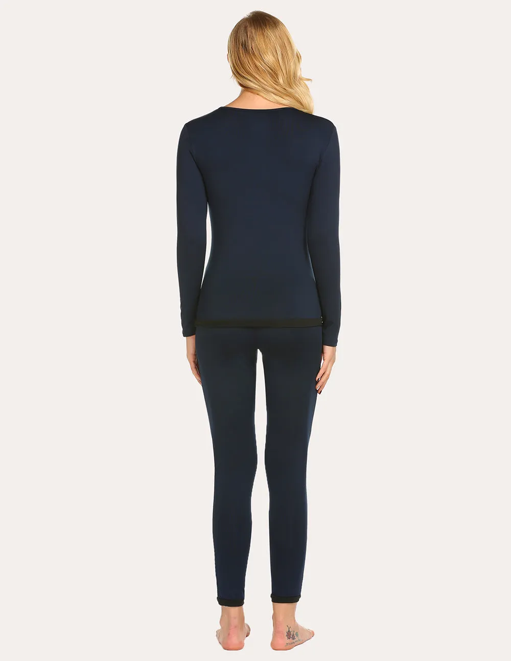 Ekouaer Fleece Lined Winter Thermal Sleepwear (US Only)