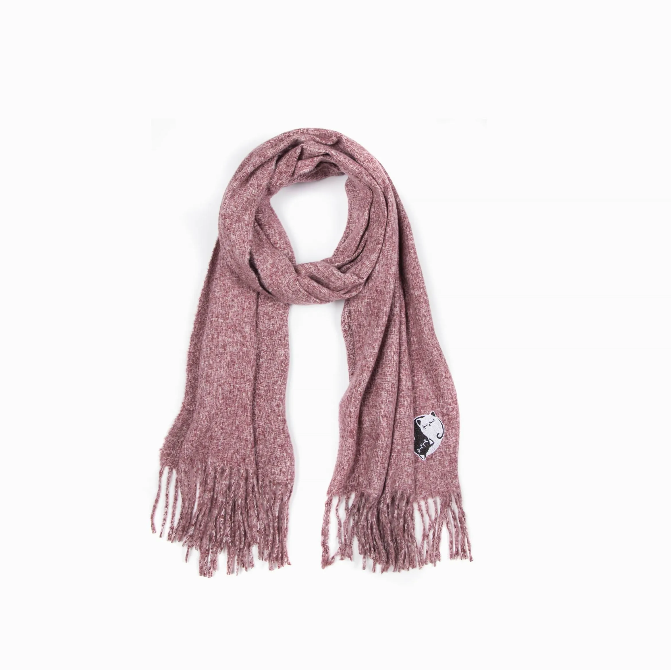 Embroidery Scarf Fashion Long Shawls Wraps Big Grid for Women Winter Warm Lattice Large Scarves Gifts