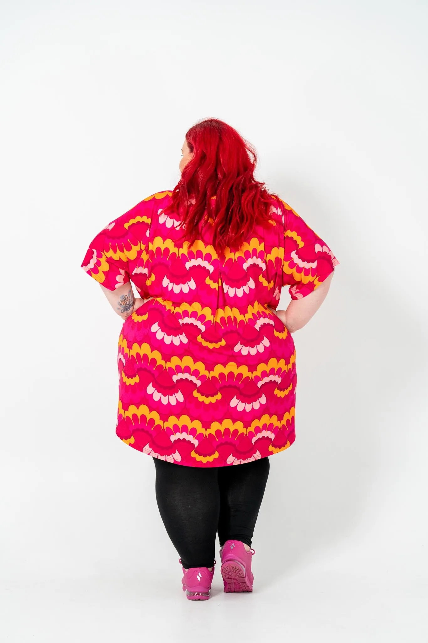 'ENVY' OVERSIZED 'BOX' Top - Pink Wave