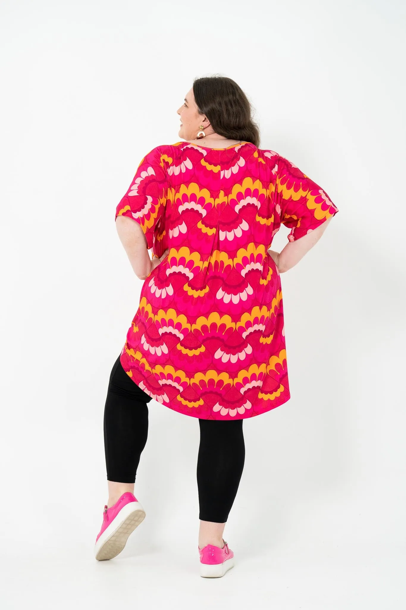 'ENVY' OVERSIZED 'BOX' Top - Pink Wave