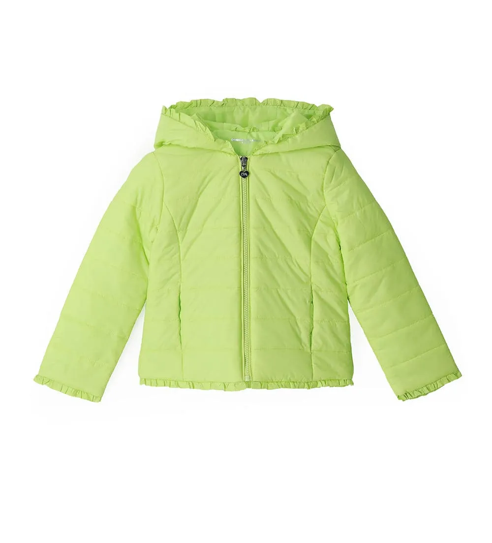 FASHIONABLY LITE PUFFER JACKET IN GREEN