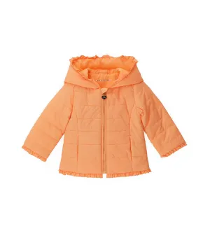 FASHIONABLY LITE PUFFER JACKET IN ORANGE