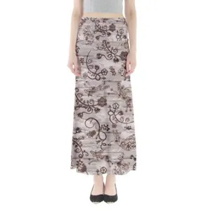 Forest Medley Full Length Maxi Skirt