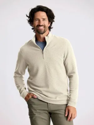 Free Fly Men’s Waffle Quarter Zip Sandstone