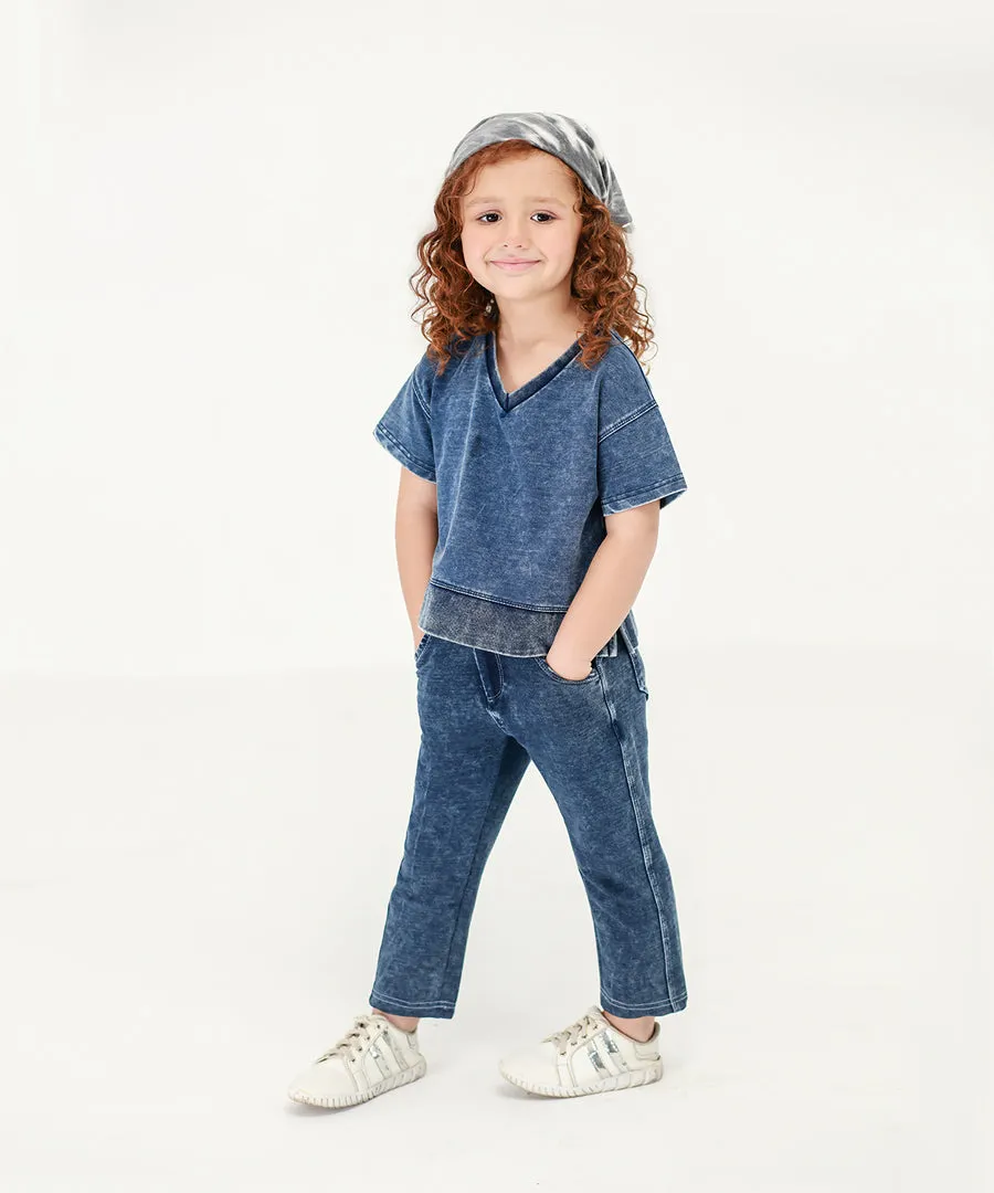 Girls' Denim Slim Fit Pants