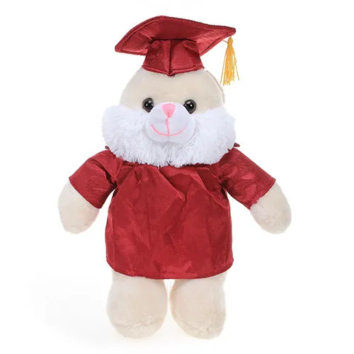 Graduation Stuffed Animal Plush Bunny 12"