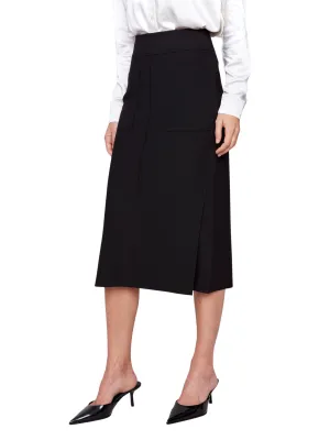 Gutsy Crepe Skirt with Patch Pockets