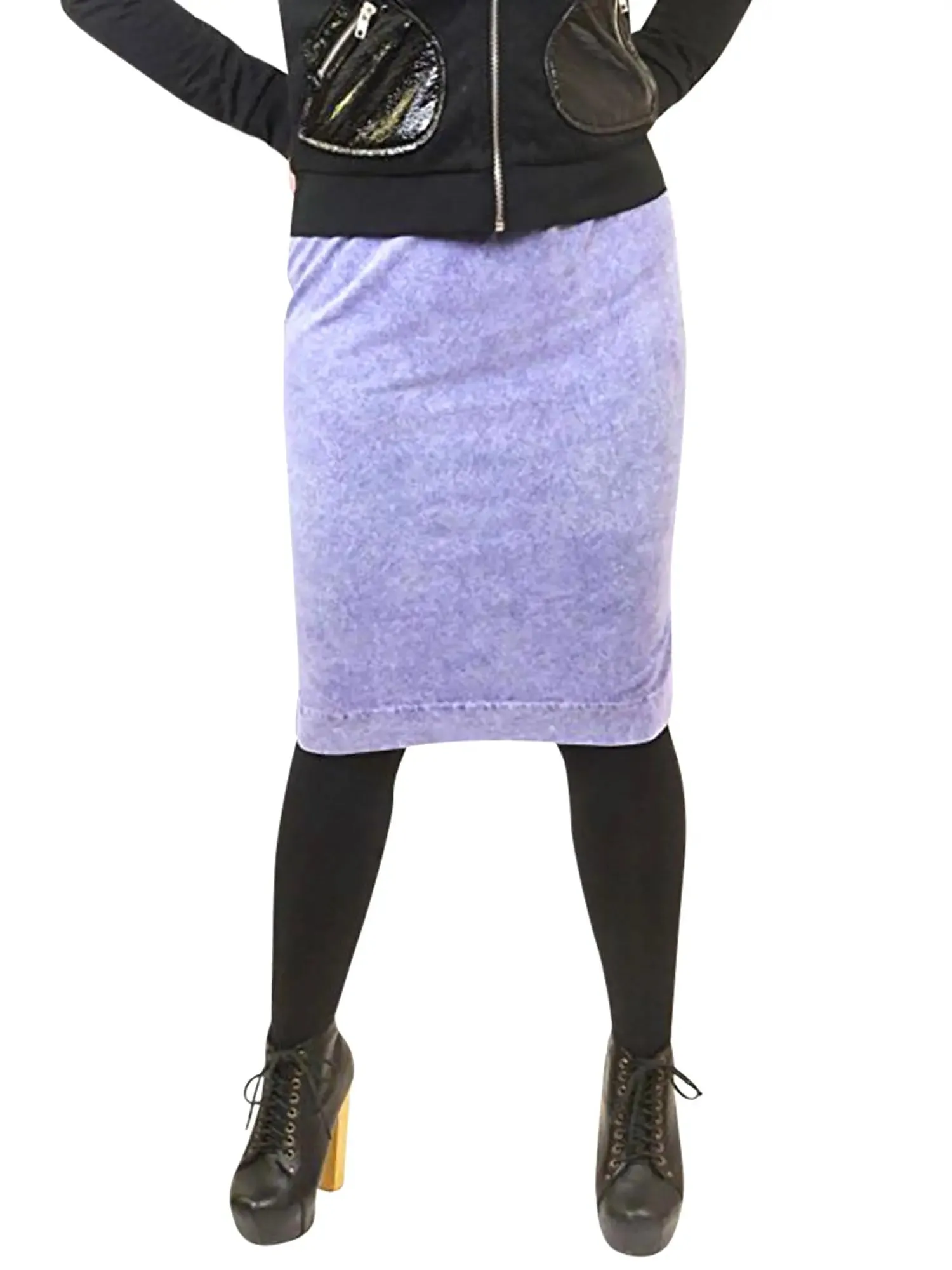 Hard Tail Wide Cut Cotton Pencil Skirt W-525