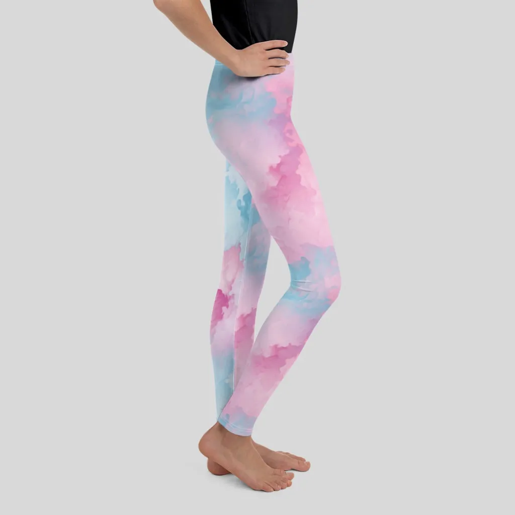 Kids Pastel Clouds Leggings