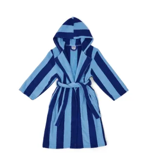 Kids Robe - Blueberry Stripes