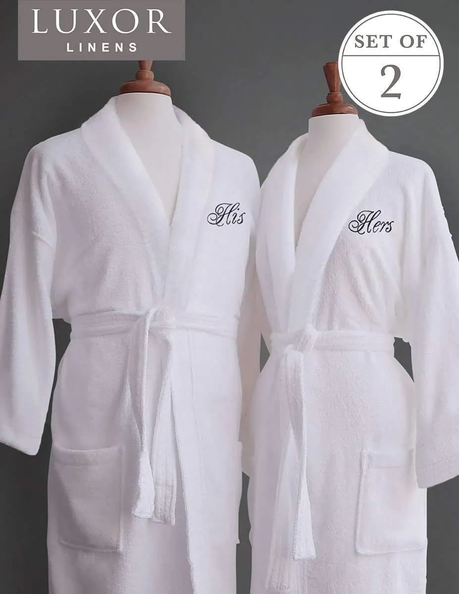 Lakeview Signature Egyptian Cotton Terry Spa Robes