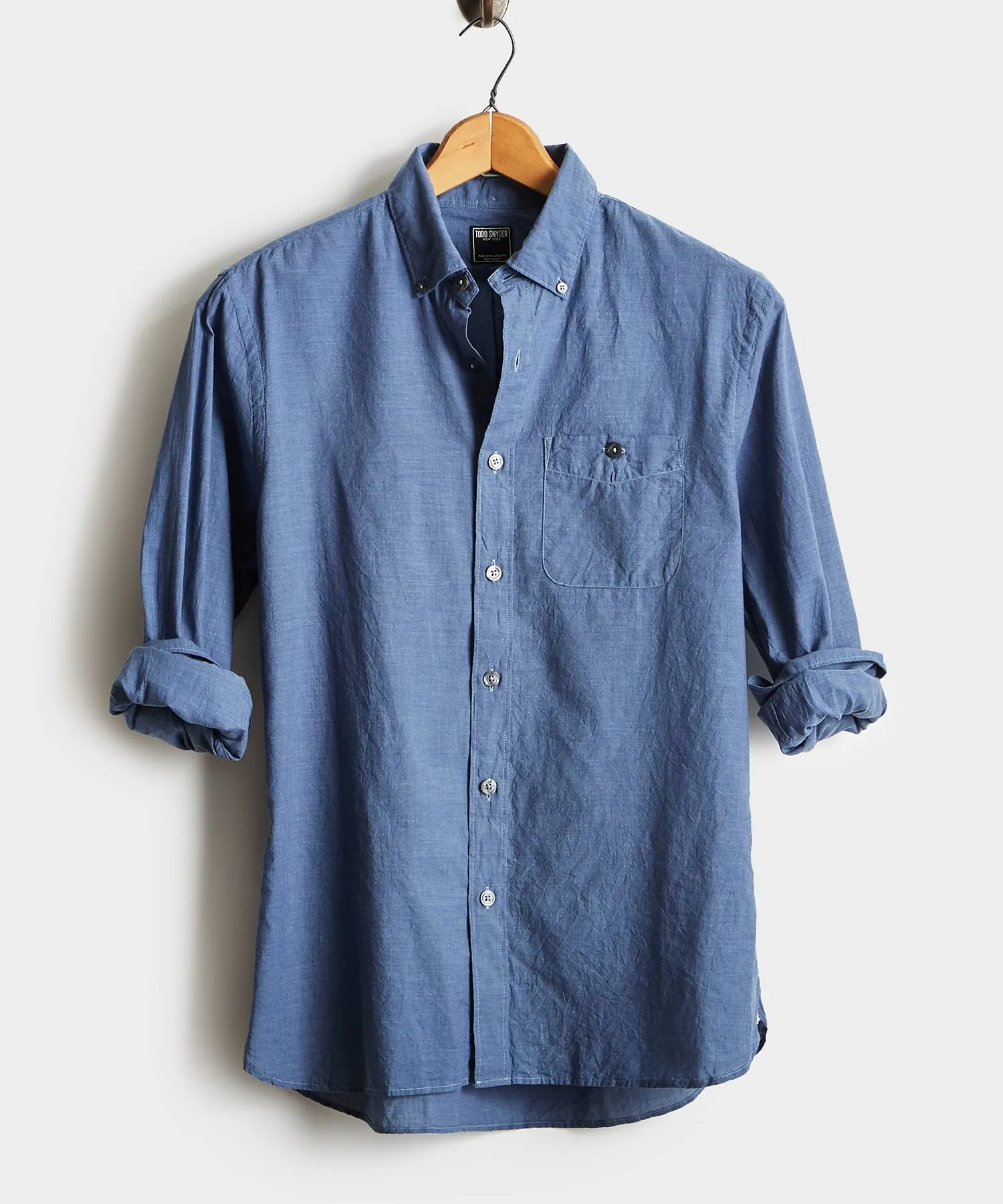 Lightweight Button Down Shirt in Navy