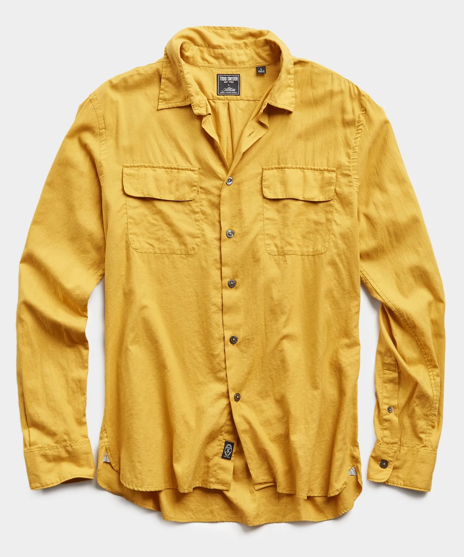 Lightweight Italian Military Shirt in Brass