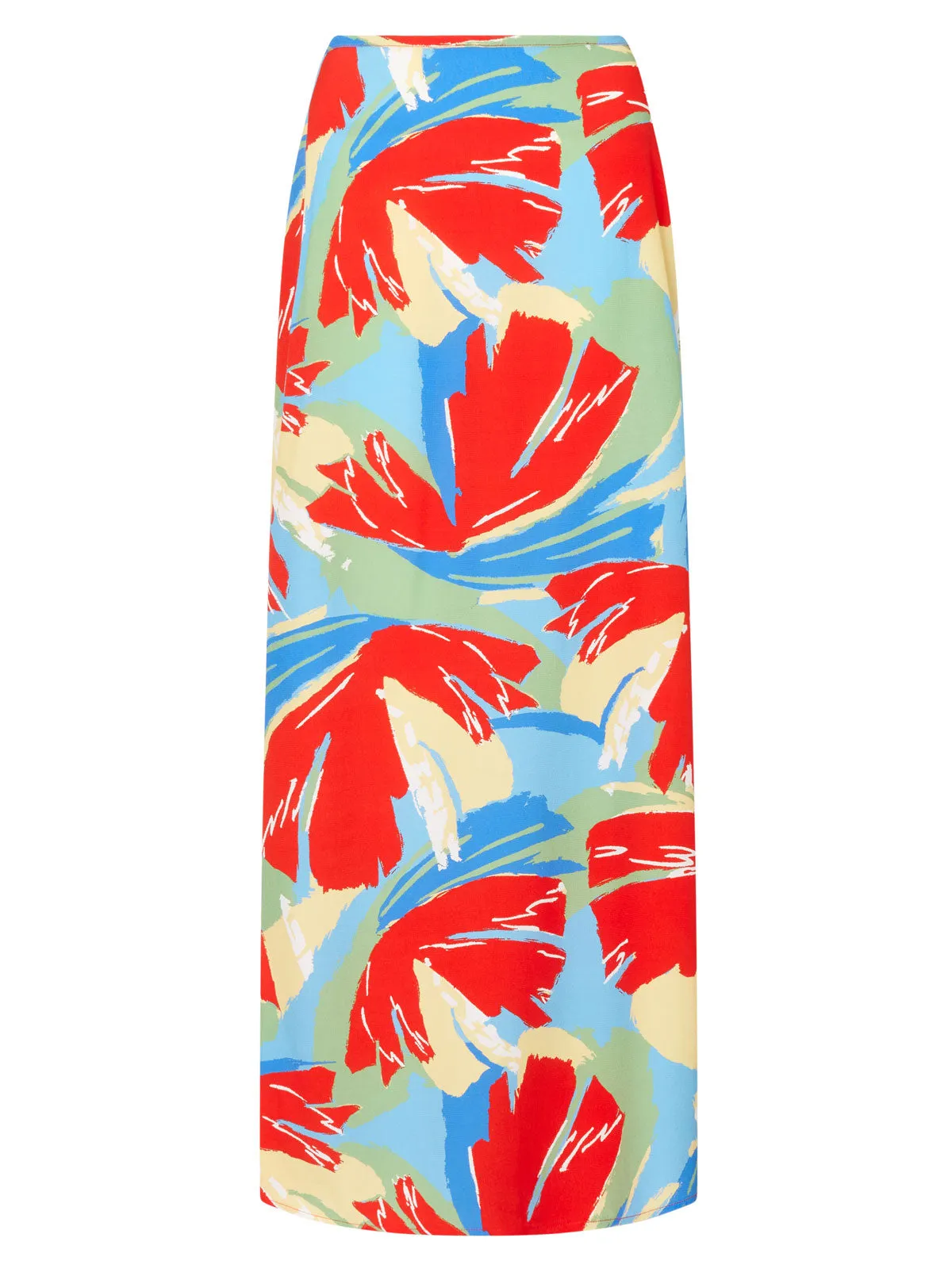 Mali Abstract Print Maxi Skirt