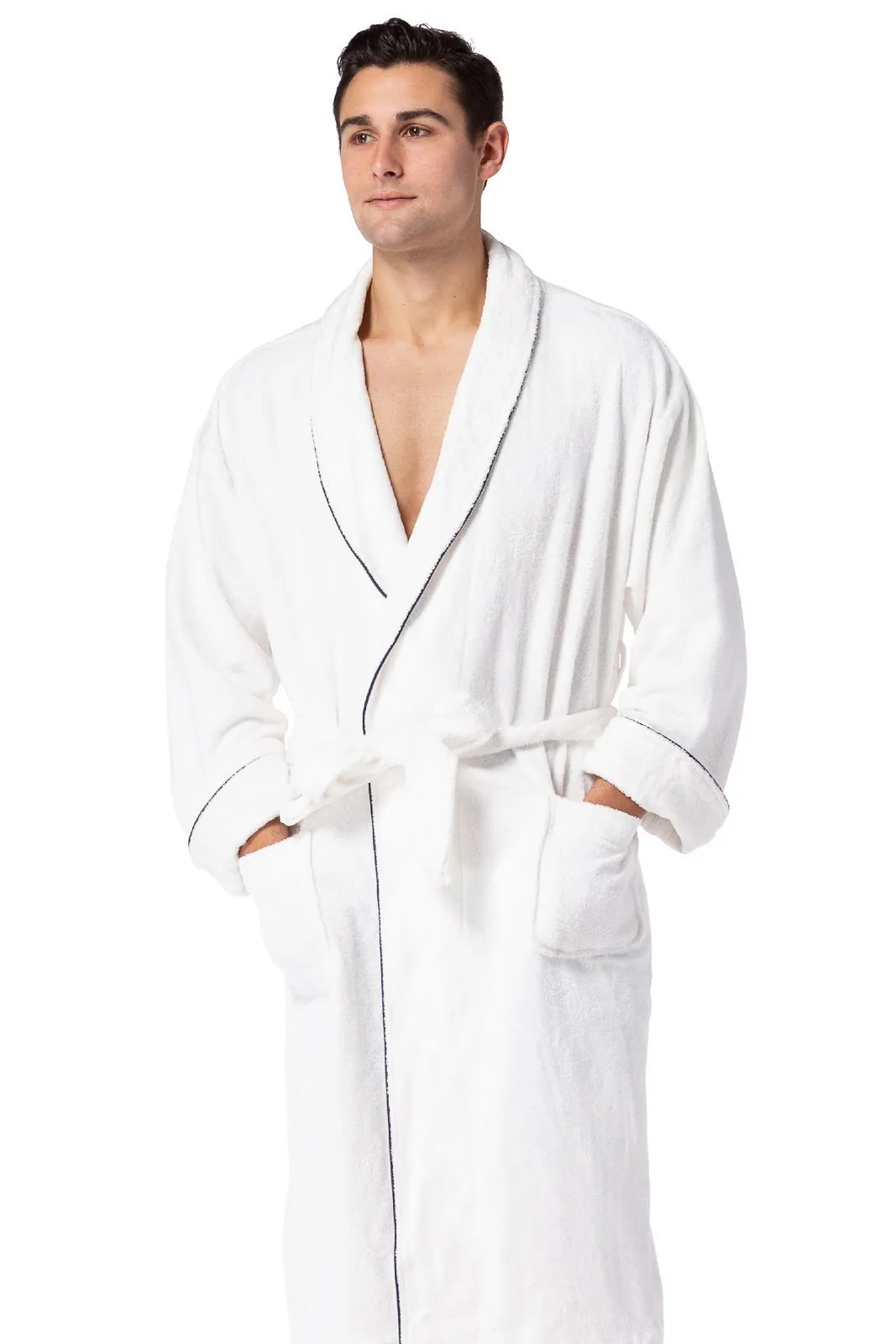 Men's Premier Turkish-Style Full Length Terry Cloth Spa Robe