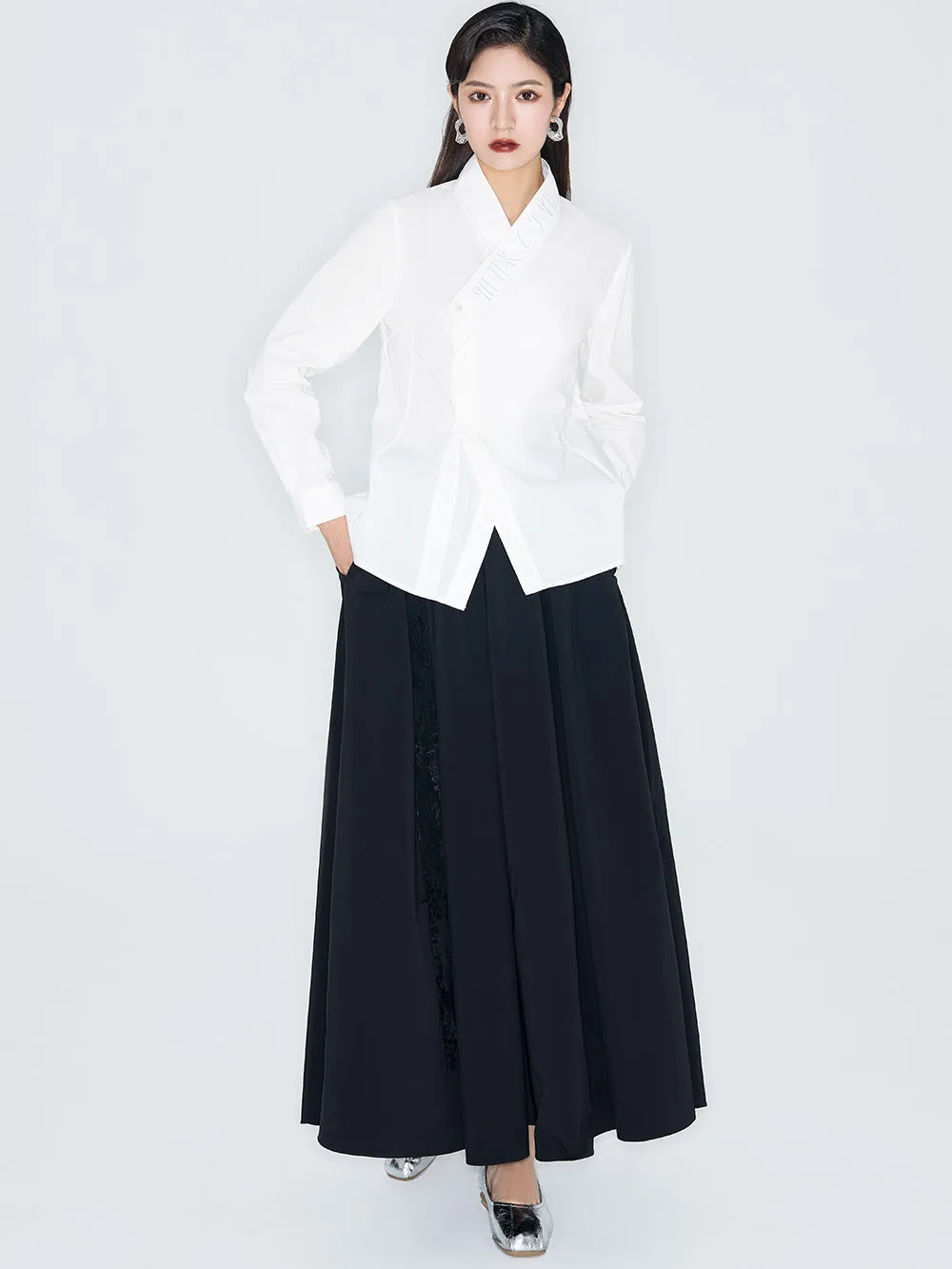 MUKZIN Linglong "Eastern Mystique" - Cheongsam-Inspired Everyday Work Wear Ma Mian Skirt