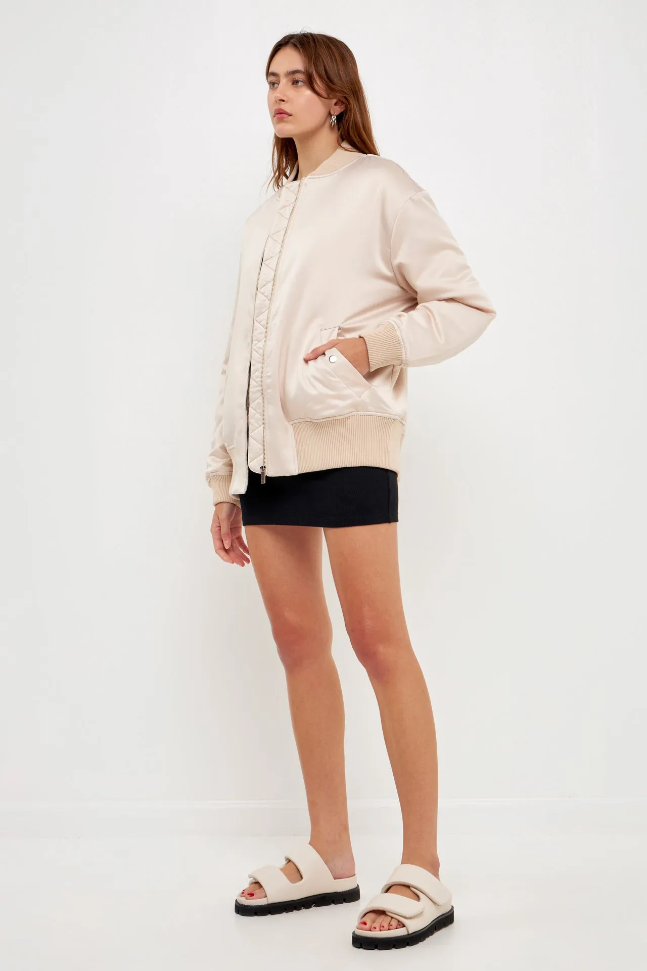 Oversized Bomber Jacket