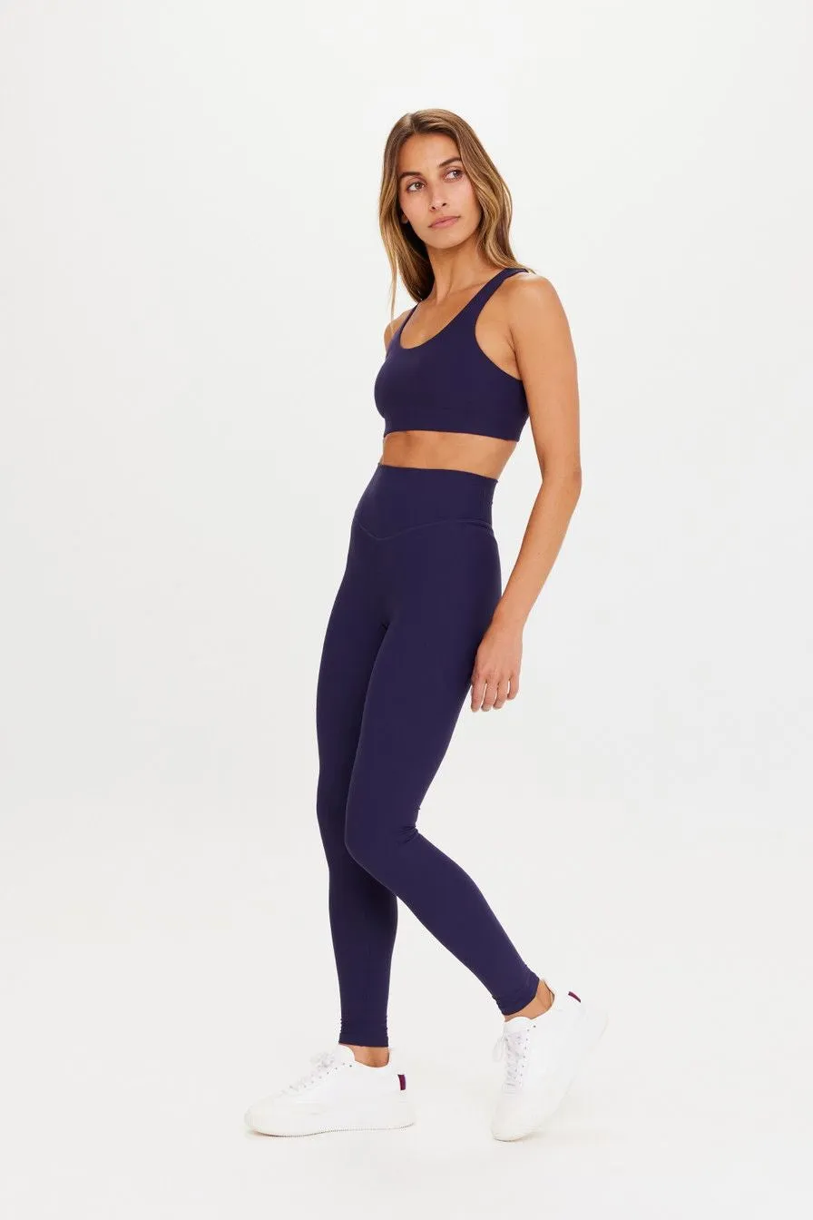 Peached 28in High Rise Pant | Navy