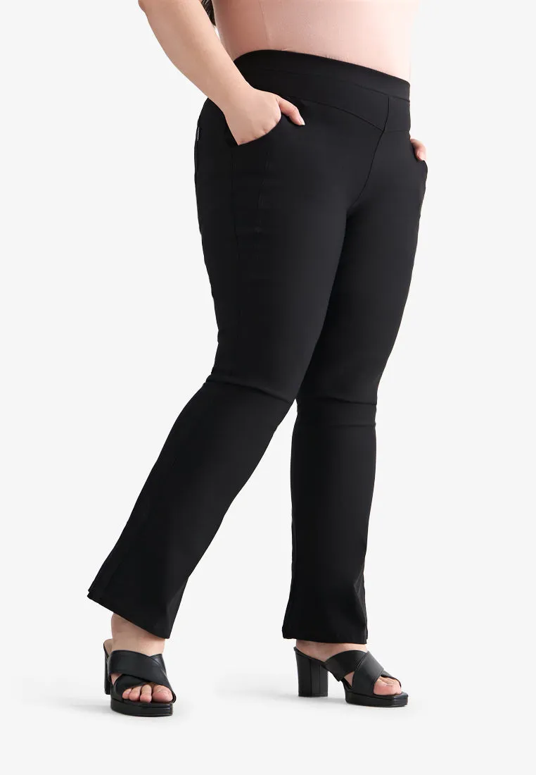 Peggy FLEXI Boot-Cut Pants - Black