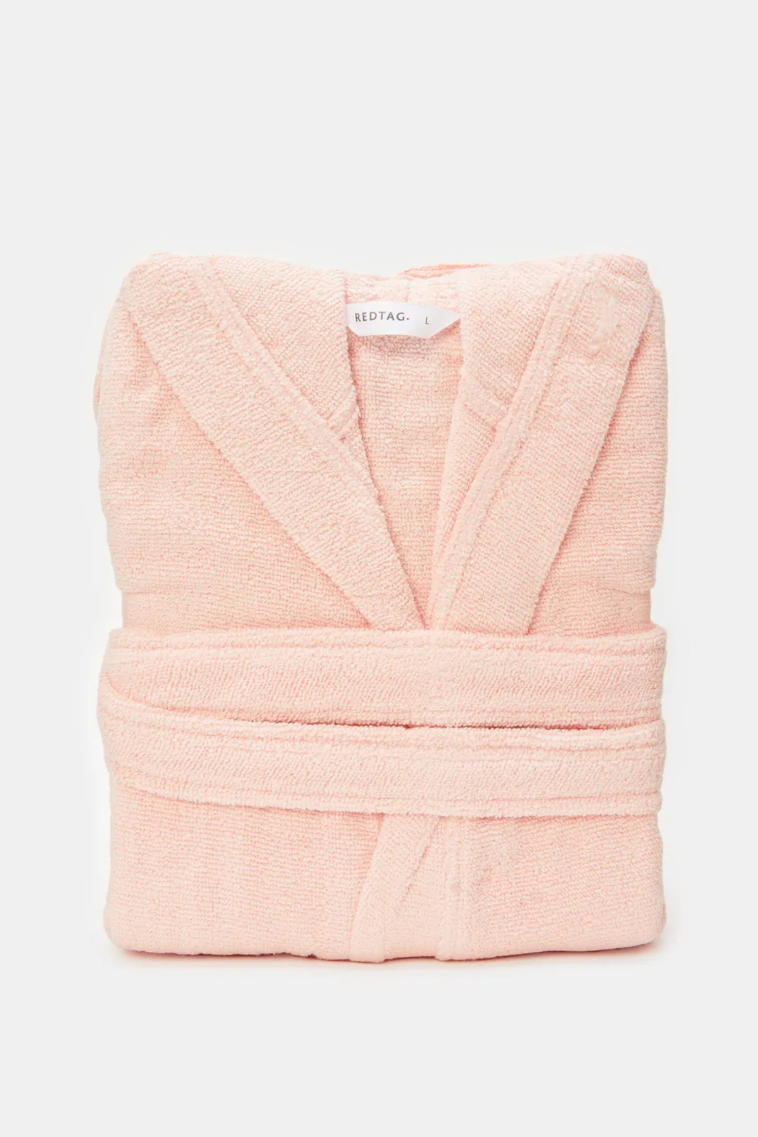 Pink Hooded Belted Kids Bathrobe