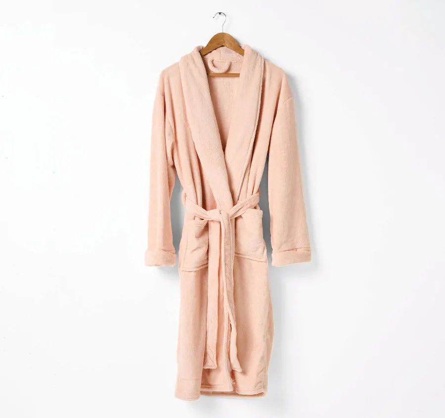 Plush Bathrobe Range Pink